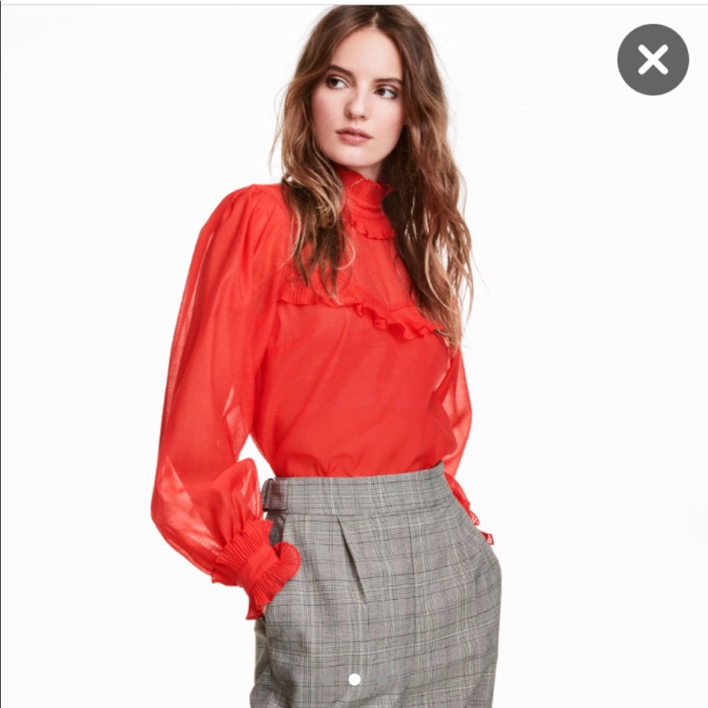 Red H&M blouse!